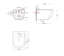 Унитаз Aquatek ЕВРОПА подвесной с сиденьем с микролифтом, белый AQ1190T-00