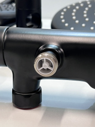 Душевая система GROHE Tempesta System 250 с термостатом для душа, матовый чёрный (266702431/U1), уцененный товар