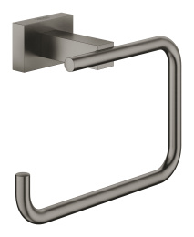 Держатель для туалетной бумаги без крышки GROHE Essentials Cube, темный графит матовый (40507AL1)
