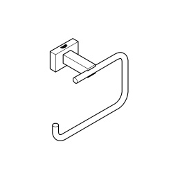 Держатель для туалетной бумаги без крышки GROHE Essentials Cube, суперсталь (40507DC1)