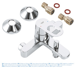 Смеситель для ванны GROHE BauLoop, хром (23341000)