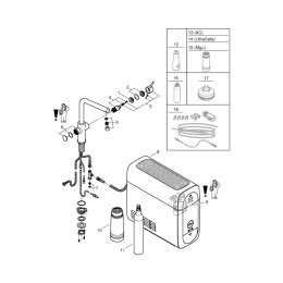 Смеситель для кухни GROHE Blue Home с системой фильтрации, охлаждения и газирования воды, Wi-Fi, темный графит матовый (31454AL1)