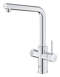 Смеситель для кухонной мойки GROHE Blue Pure Minta с функцией фильтрации, без фильтра в комплекте, хром (30588000)