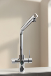 Смеситель для кухонной мойки GROHE Blue Pure Minta с функцией фильтрации, с фильтром в комплекте, хром (30589000)