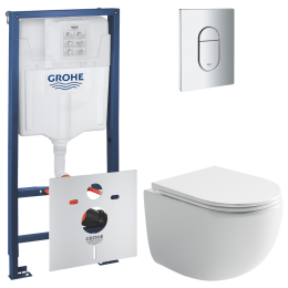 Комплект инсталляции GROHE Rapid SL 3 в 1 с унитазом Пик CN4007 и звукоизоляционным комплектом (NW0842)