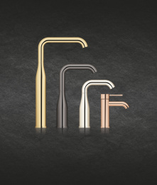 Смеситель для раковины GROHE Essence с донным клапаном, S-size, теплый закат глянец (24171DA1)