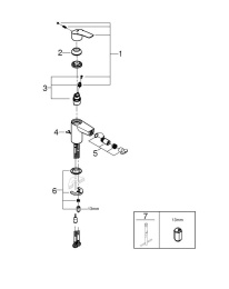 Смеситель для биде GROHE Eurosmart, S-size, хром (32927003)