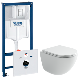 Комплект инсталляции GROHE Rapid SL 4 в 1 с унитазом Тренд CN4008T и звукоизоляционным комплектом (NW0790)