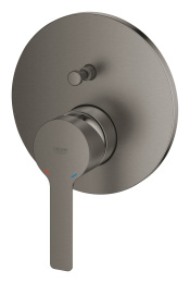 Внешняя часть смесителя для ванны GROHE Lineare, темный графит матовый (24064AL1)