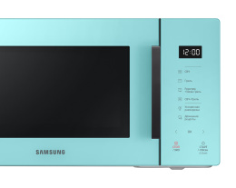 Микроволновая печь Samsung MG23T5018AN/BW Bespoke с грилем и стеклянной панелью, 23 л, мятный
