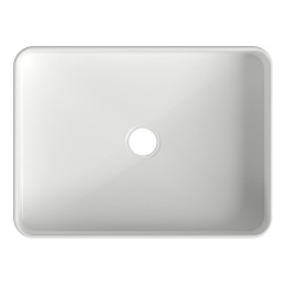 Раковина накладная Aqueduto ESPIRAL, прямоугольная 370*500, белый матовый (ESP0420)