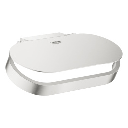 Держатель для туалетной бумаги GROHE Selection, с крышкой, суперсталь (41069DC0)