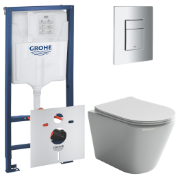 Комплект инсталляции GROHE Rapid SL 4 в 1 с унитазом Ореол CN1804 и звукоизоляционным комплектом (NW0834)