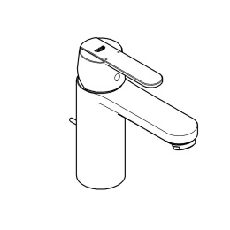 Смеситель для раковины GROHE Ge с донным клапаном, хром (23454000)