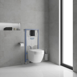 Комплект инсталляции GROHE Rapid SL 3 в 1 для подвесного унитаза, черный глянец (39940000)