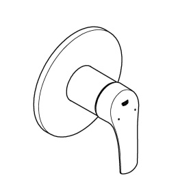 Внешняя часть смесителя для душа GROHE Eurosmart, хром (24042003)