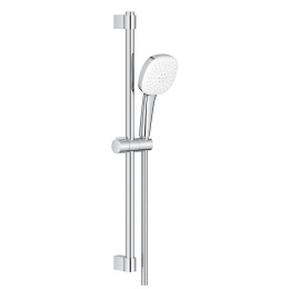 Душевой гарнитур GROHE Tempesta Cube 110, 2 режима струи, душевая штанга 600 мм, 7,4 л/мин, хром (26904003)