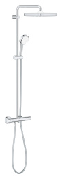 Душевая система GROHE Tempesta Cosmopolitan System 250 Cube с термостатом для душа, хром (26689000)