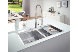 Мойка GROHE K800 с двумя чашами, нержавеющая сталь (31585SD1)