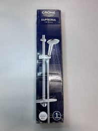 Душевой гарнитур GROHE Euphoria 110 Mono с мыльницей, 1 режим струи, душевая штанга 600 мм, 21,7 л/мин, хром (27266001/U1), уцененный товар