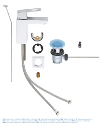 Смеситель для раковины GROHE Eurocube, хром (23127000)