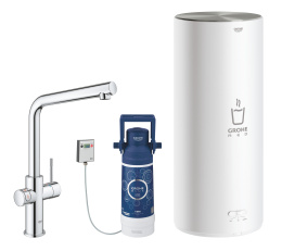 Комплект для кухни GROHE Red Duo с L-образным смесителем, бойлером L-Size и фильтром, хром (30325001)