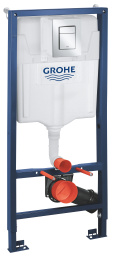 Комплект инсталляции для унитаза, GROHE Rapid SL 3 в 1 с панелью смыва Skate Cosmopolitan, хром (39501000)
