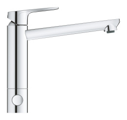 Смеситель для кухни GROHE BauEdge с запорным вентилем, хром (31696000)