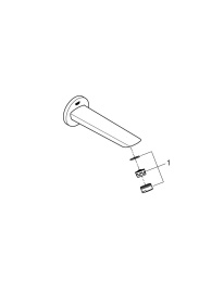 Излив для ванны GROHE BauCosmopolitan, хром (13255001)