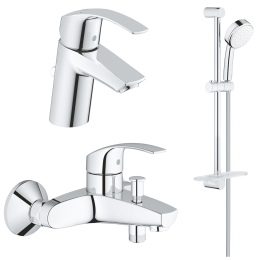 Комплект смесителей GROHE Eurosmart с душевым гарнитуром Tempesta Cosmopolitan 100, хром (NB0079)
