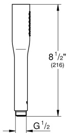 Ручной душ GROHE Euphoria Cosmopolita, 1 режим, фантомный черный (22126KF0)