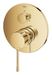 Внешняя часть смесителя для ванны GROHE Essence с переключателем на 3 положения, холодный рассвет глянец (24092GL1)
