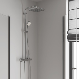 Душевая система GROHE Tempesta Cosmopolitan System 250 Cube с термостатом для душа, хром (26689000)