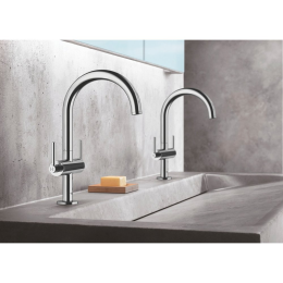 Смеситель для раковины GROHE Atrio двухвентильный, хром (21022003)
