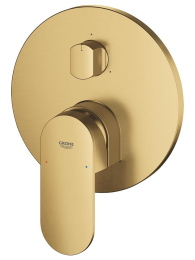 Внешняя часть смесителя для ванны GROHE Plus с переключателем на 3 положения, холодный рассвет матовый (24093GN4)
