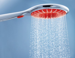 Ручной душ GROHE Rainshower Icon, 2 режима, хром/красный (27443000)