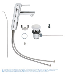 Смеситель для раковины GROHE Concetto, M-size, хром (23450001)
