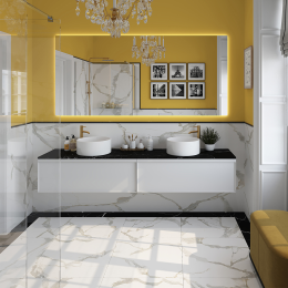 Раковина накладная Aqueduto ESPIRAL, D400, белый глянцевый (ESP0110)