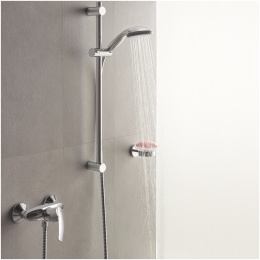 Душевой гарнитур GROHE QuickFix Vitalio Start 100, 1 режим струи, душевая штанга 600 мм, 5,7 л/мин, хром (27942000)