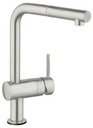 Смеситель для кухни GROHE Minta Touch сенсорный с вытяжным изливом, суперсталь (31360DC1)