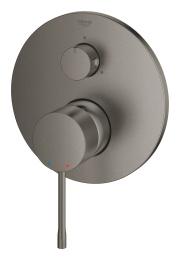 Внешняя часть смесителя для ванны GROHE Essence с переключателем на 3 положения, темный графит матовый (24092AL1)