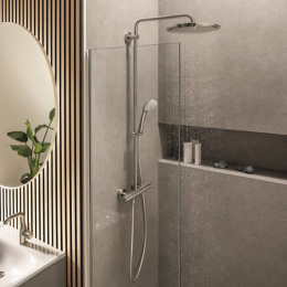Душевая система GROHE Euphoria System 310 с термостатом для душа, суперсталь (26075DC0/U), уцененный товар