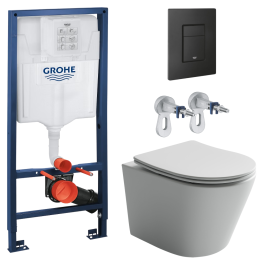 Комплект инсталляции GROHE Solido 3 в 1 с унитазом Балеарика CN6000MW и звукоизоляционным комплектом (NW0811)