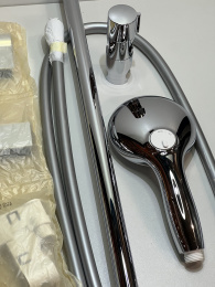 Душевой гарнитур GROHE Tempesta 110, 2 режима струи, душевая штанга 600 мм, 7,4 л/мин, хром (26162003/U), уцененный товар