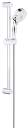 Душевой гарнитур GROHE Tempesta Cosmopolitan 100, 3 режима струи, душевая штанга 600 мм, 9,5 л/мин, хром (27579002)