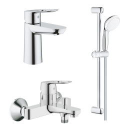 Готовый комплект для ванной комнаты, GROHE BauLoop, хром (121827)