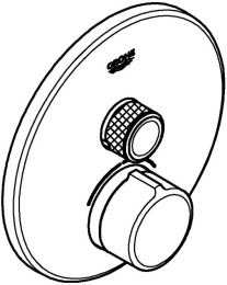 Внешняя часть смесителя для душа GROHE SmartControl круглая, на 1 потребителя, хром (29144000)