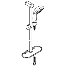 Готовый комплект для ванной комнаты GROHE Eurosmart скрытого монтажа, хром (NB0062)