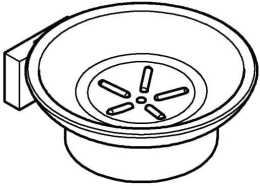 Мыльница с держателем GROHE Essentials Cube, хром (40754001)