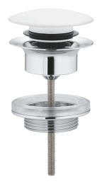 Донный клапан для раковины GROHE 1 1/4 дюйма, белая луна (65807LS0)